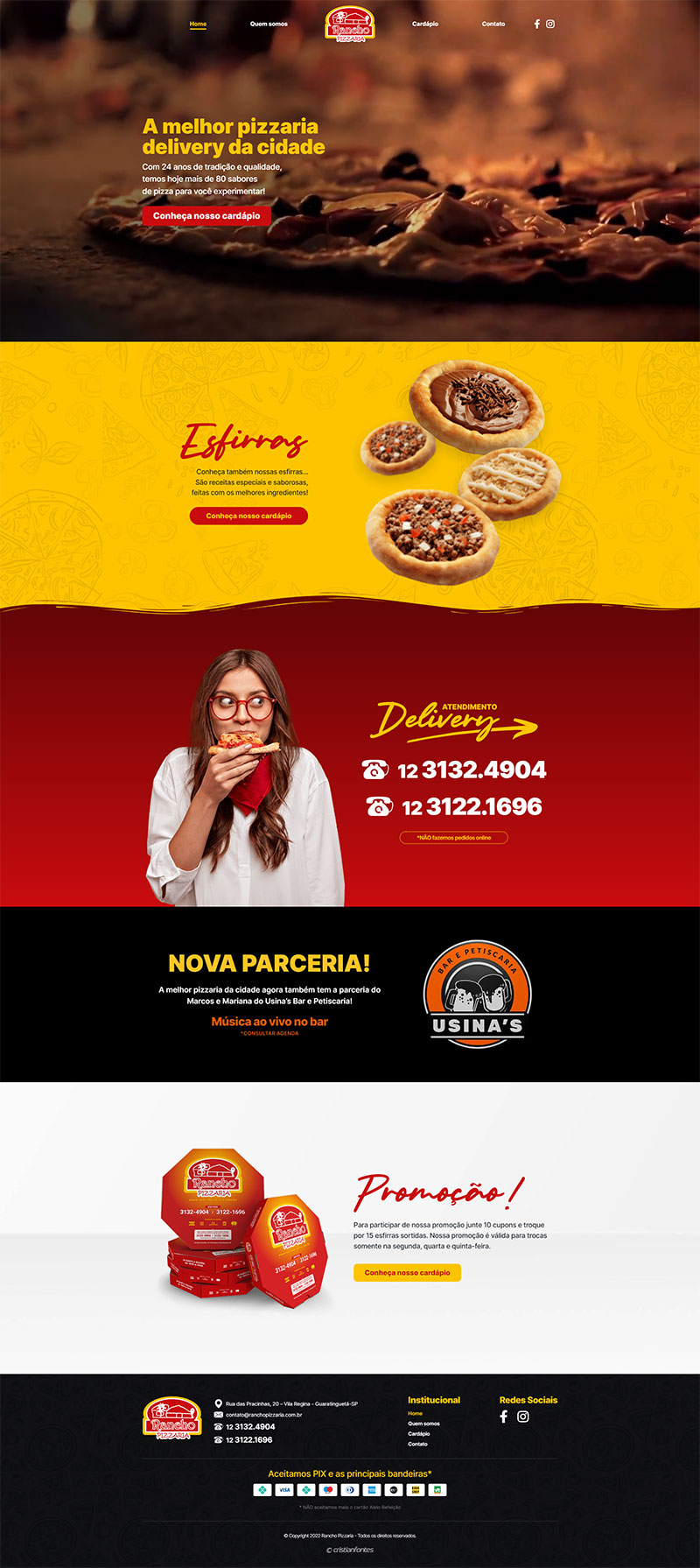 Site Rancho Pizzaria 2022