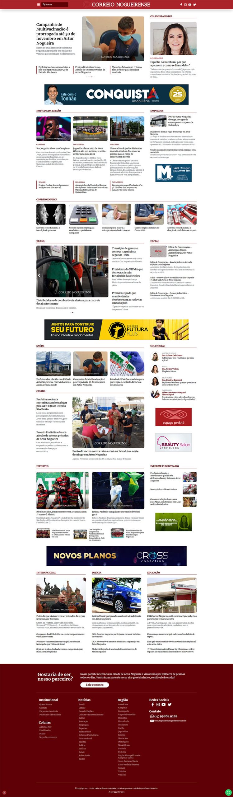 Site Correio Nogueirense 2022